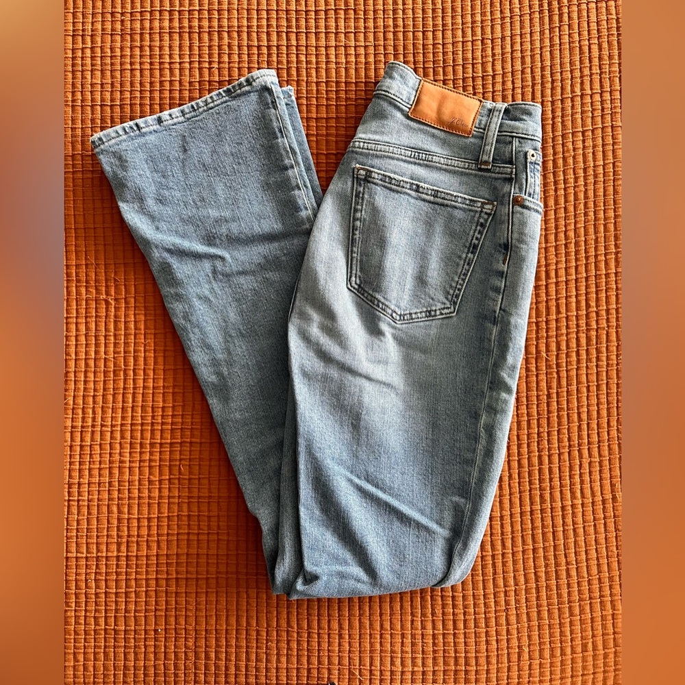 J crew high rise flare jeans. Excellent condition.